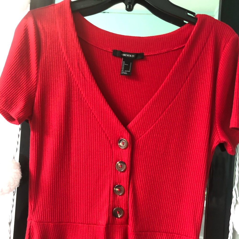 This beautiful red dress is from Forever 21